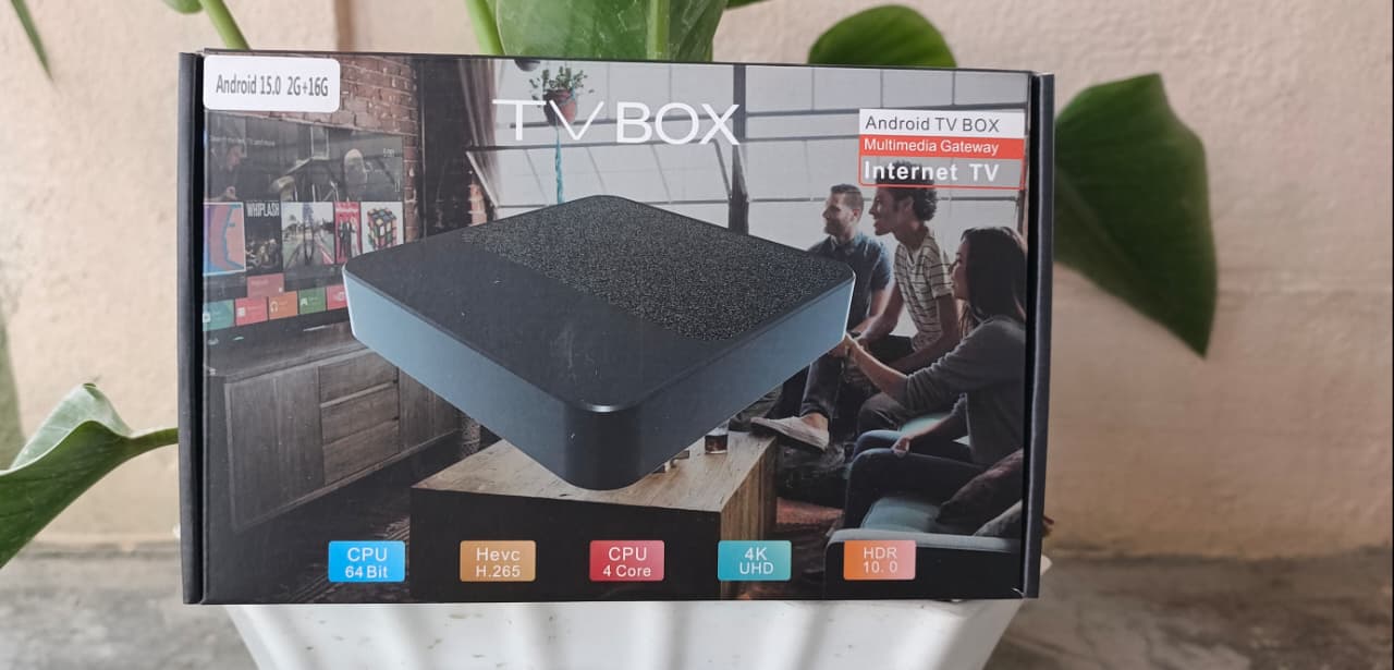 Android TV Box 15.0 | 2GB RAM + 16GB ROM | 4K UHD Smart TV Box | Internet Multimedia Gateway